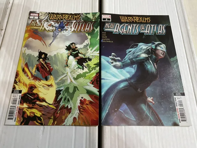 War of the Realms New Agents of Atlas #2 & 3 2nd Print Set 1st Sword Master Rare