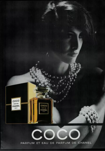 Publicité De Presse 1989 Coco Parfum Et Eau De Parfum Chanel