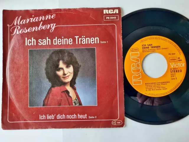 Marianne Rosenberg - Ich sah deine Tränen 7'' Vinyl/ CV ABBA - One of us