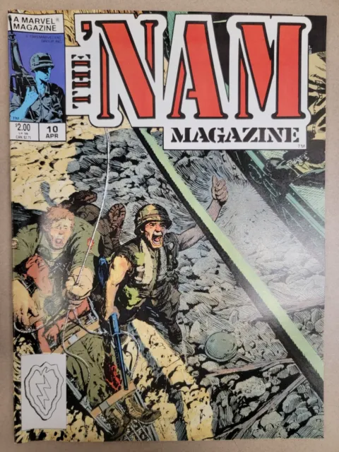 Marvel The 'Nam Magazine Vol. 1 No. 10 April 1989 Milk Run Dominoes 'Nam Notes