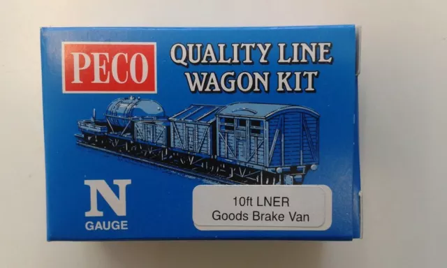 N wagon kit - 10ft wheelbase, LNER Goods Brake - PECO KNR-49 2