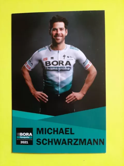 CYCLISME carte cycliste MICHAEL SCHWARZMANN équipe BORA Hansgrohe 2021