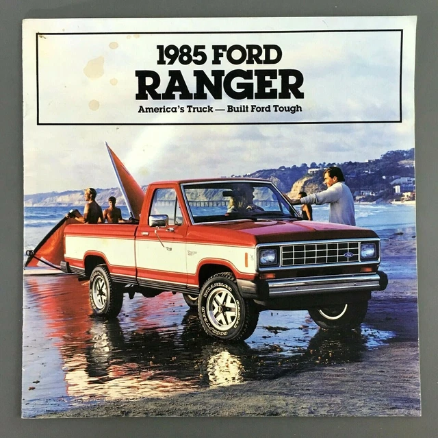 1985 FORD RANGER Pickup Truck Showroom Sales Booklet Dealership Auto ...