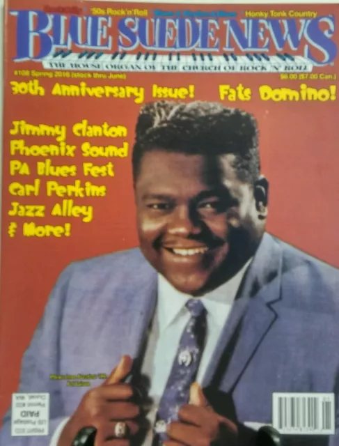 Blue Suede News Primavera 2016 30 aniversario edición Fats Domino ENVÍO GRATUITO sb