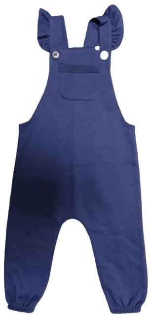 Ex Store Girls Navy Dungarees 12/18months,To 5/6 Years