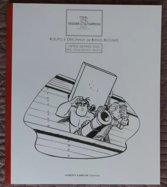 Catalogue BD - mars 2020 - Tessier Sarrou - Franquin Hergé Manara Tardi Uderzo