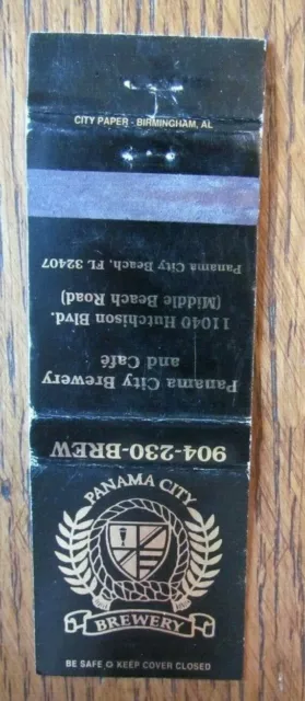 Panama City Brewery Cafe Brew Pub Matchbook Matchcover (Florida) -E1