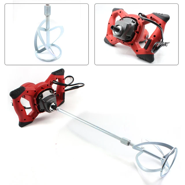 Handheld Industrial Electric Concrete Cement Mixer Mixing Mortar 6 Speed Machine