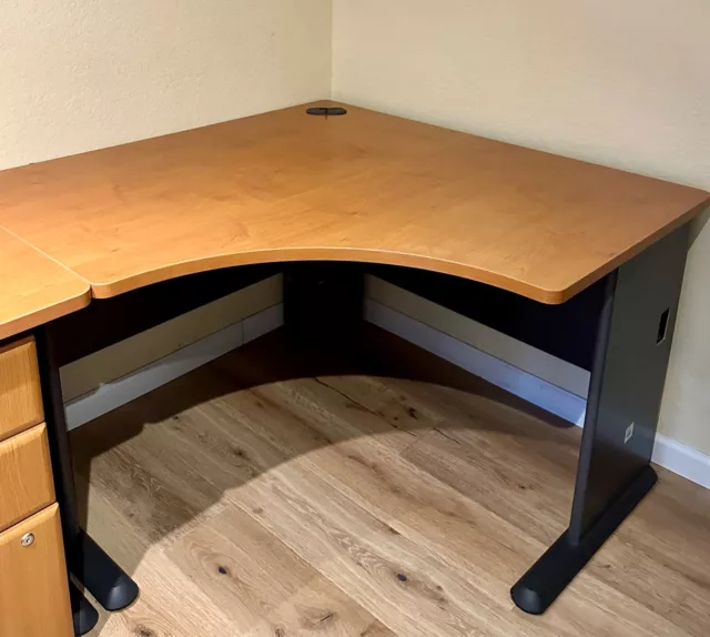 Bush Business Furniture Series A 48W Desk - Hansen Cherry/Galaxy