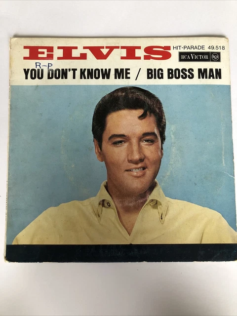 Vinyl Elvis Presley RCA VICTOR 49518 Orange - You Don’t Know Me - Big Boss Man