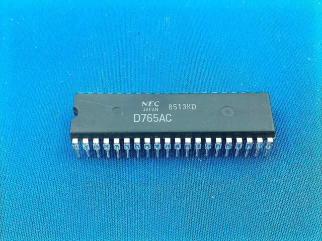 1 x D765AC NEC SINGLE/DOUBLE DENSITY FLOP DISK CONTROLLER UPD765AC-2 IC