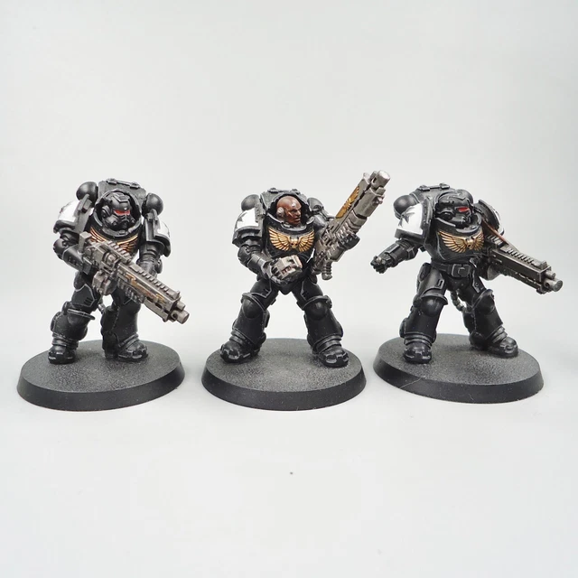 WARHAMMER 40K ARMY Space Marines Black Templars Heavy Intercessors x3 ...