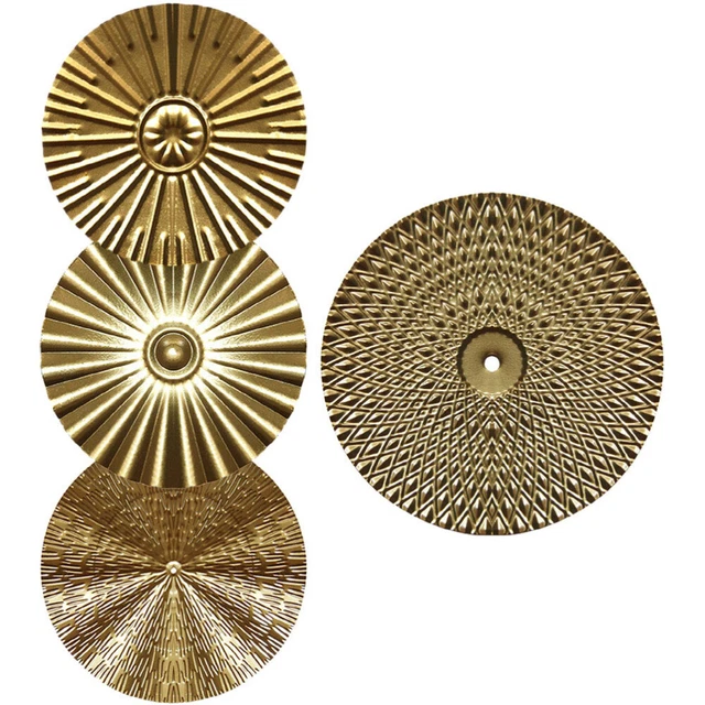 4 Pcs Hanging Decoration Wrought Iron Wall Decoration Gold Office Decor Metal