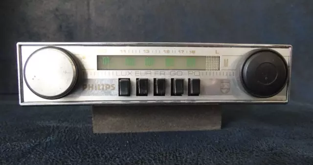 PHILIPS ancien Autoradio rétro vintage Youngtimer auto radio 60 70's NON TESTE