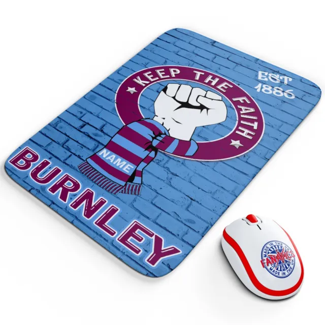Personalised Burnley Mouse Mat Football Computer Mouse Pad Work Gift KTF15G