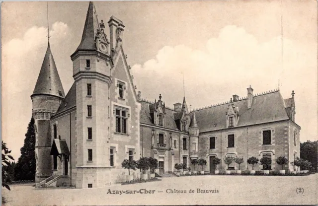 *48314 cpa Azay sur Cher - Château de Beauvais
