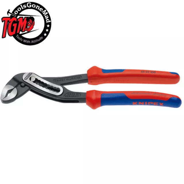 Knipex 8802250 10"-250mm Alligator Water Pump Pliers Multigrips Made in Germany