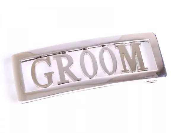 Personalised Belt Buckle - Any Name or Text  - Fits on Belt - Ready Assembled