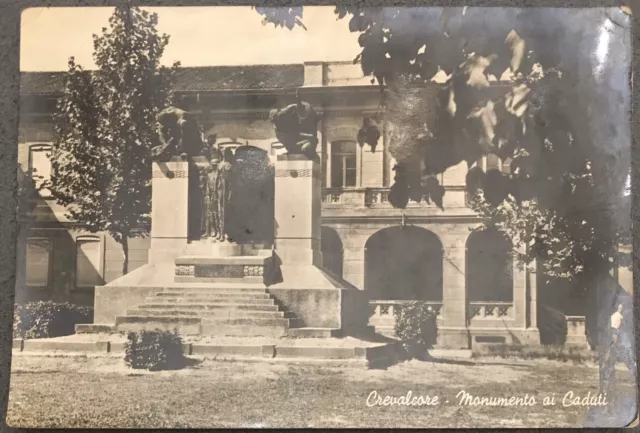 Cartolina Emilia Crevalcore Monumento Ai Caduti Vera Foto Non Viaggiata