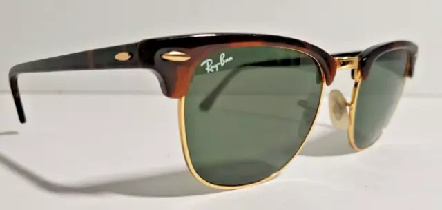 Ray-Ban RB3016 Clubmaster Unisex Sunglasses with Tortoise Frame and Polarized