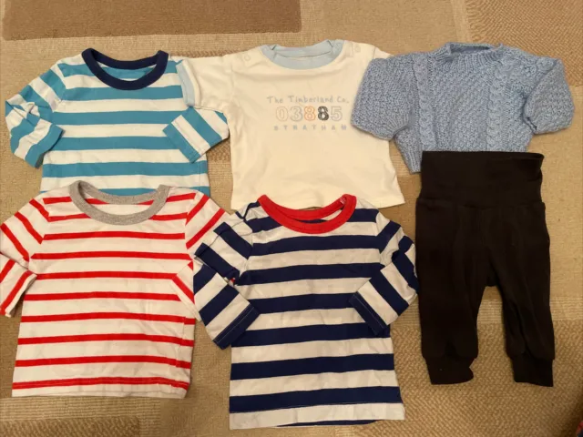 Baby boys clothing bundle age 0-3 months timberland george h&m