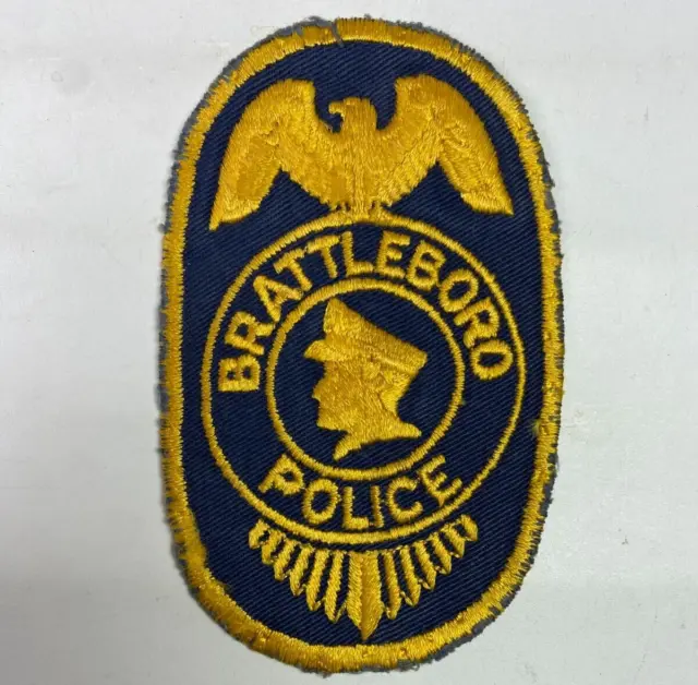 Brattleboro Police Vermont VT Vintage Patch H3
