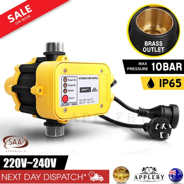 WATER PUMP CONTROLLER Automatic Auto Electronic Adjustable Pressure ...