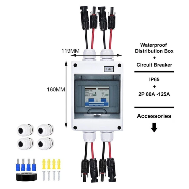 Interruttore Fotovoltaico Heschen HSB6C-DC 2 Poli - DC500V 32A Per