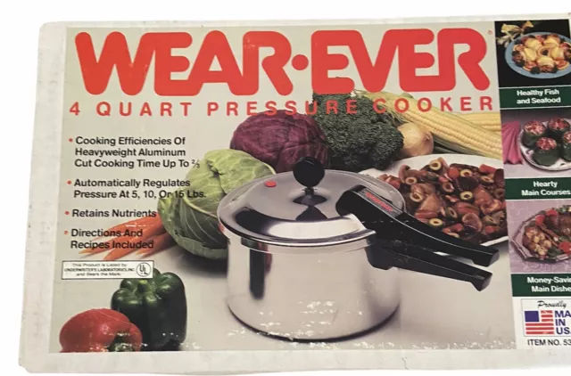 Wear Ever 6 Quart Pressure Cooker No 536-03 Aluminum New With Box