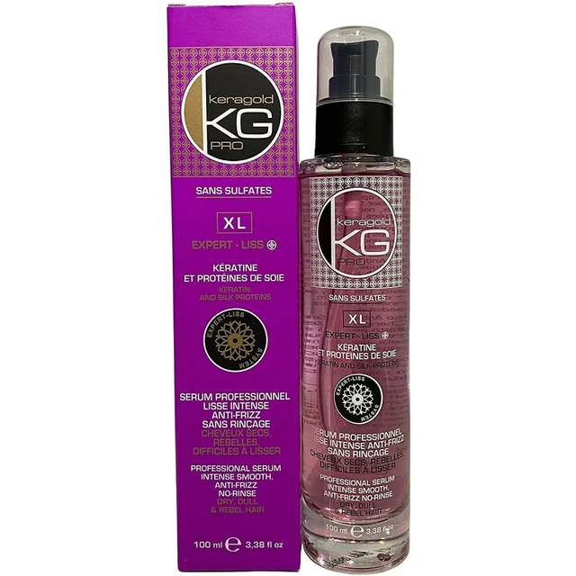 Masque Nourrissant Keragold Pro Sans Sulfates - À La Kératine Et Protéine De Soie, Format XL, Neuf