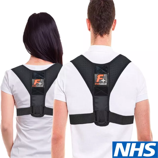 F+ Posture Corrector Back Support Lumbar Shoulder Strap Body Brace Wellness Belt