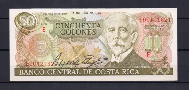 COSTA RICA - Billet de 50 Colones du 15/07/87 N° 253 Billet Neuf UNC