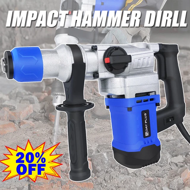1800W ELECTRIC DEMOLITION Hammer Drill Concrete Breaker Chisels Hammer