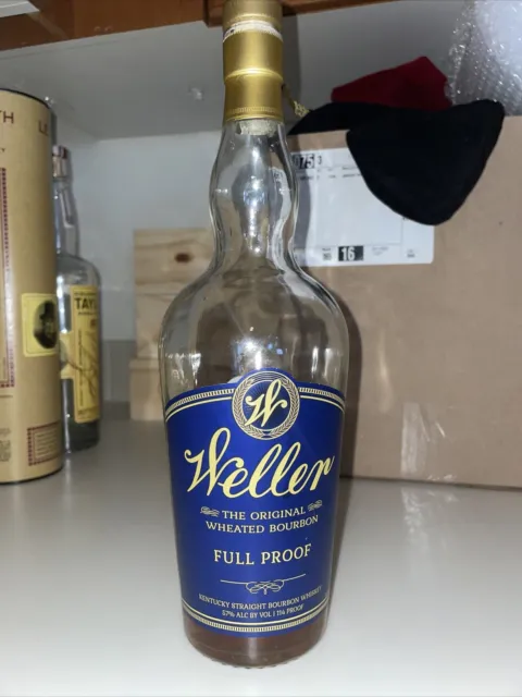 Weller Full Proof Kentucky Straight Bourbon Whiskey bottle (750ml, Empty)