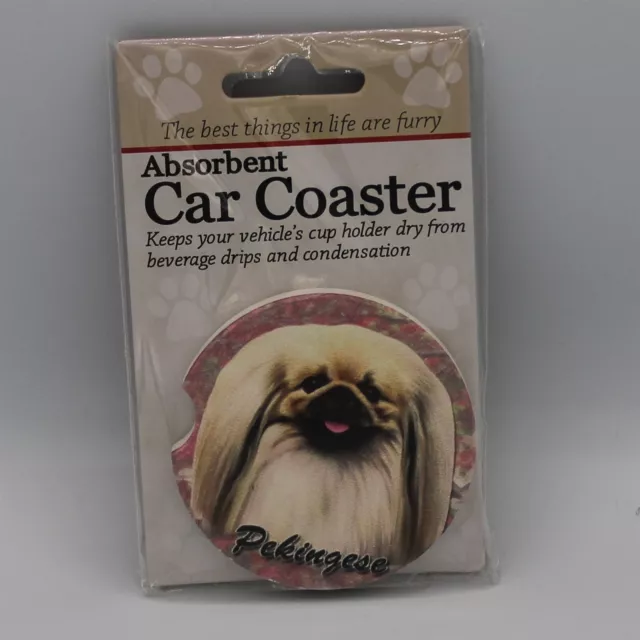 Super Absorbent Car Coaster - Dog - Pekingese