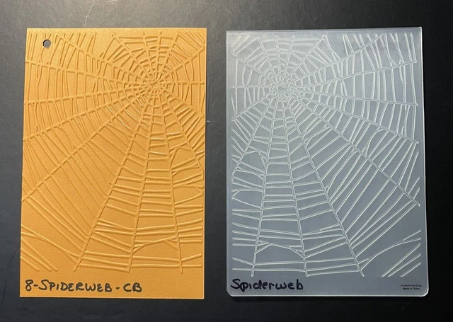 Carpeta De Relieve Tim Holtz/Sizzix - ""Cobwebs"" - Halloween - Retirado - Difícil De Encontrar