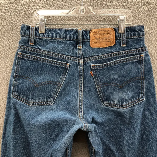 Vintage Levis 517 Jeans Mens 30X31 Medim Wash Orange Tab Zip Flyu Denim *