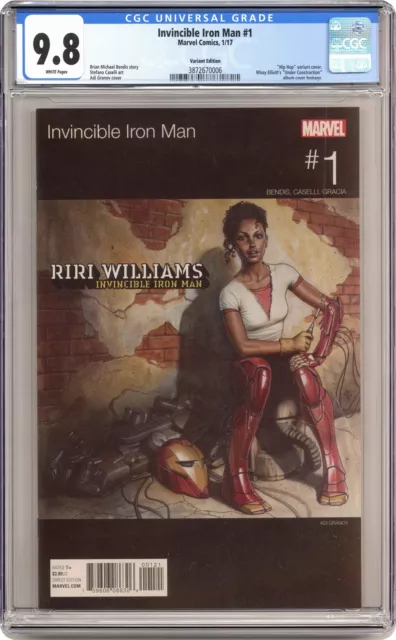 Invincible Iron Man 1H Granov Hip Hop Variant CGC 9.8 2017 3872670006