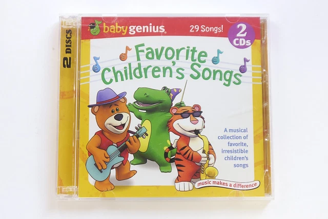 (2.18) BABY GENIUS - Favorite Children's Songs. 2-disc CD $6.97 ...