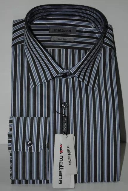 Camicia Cotone 100% Uomo Classico Manica Lunga Misura Collo 41 Stiratura Facile