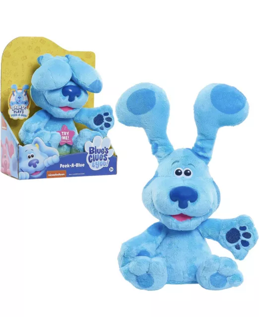 JP Blues Clues & You Peek-a-Boo Plush-Magenta with pop up ears Blue