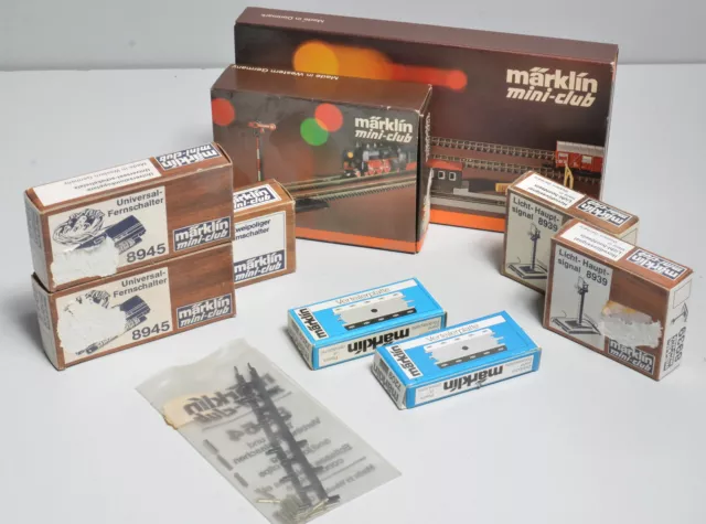 Märklin mini-club Zubehör: Hauptsignale/Universalfernschalter/Verteilerplatten