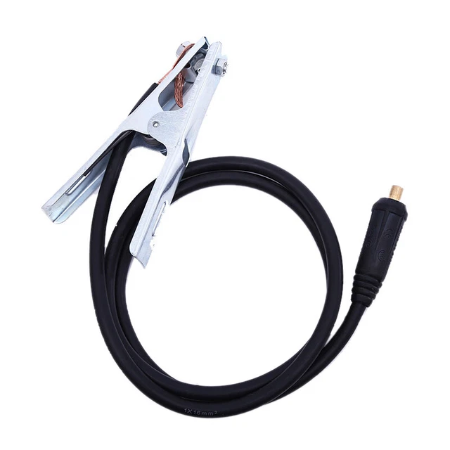 300A Ground Welding Earth Cable Clamp Clip for MIG TIG 1.5M/ Cable 10-25