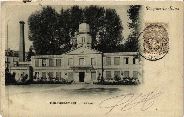 CPA POUGUES-les-EAUX - Etabl. Thermal (457335)