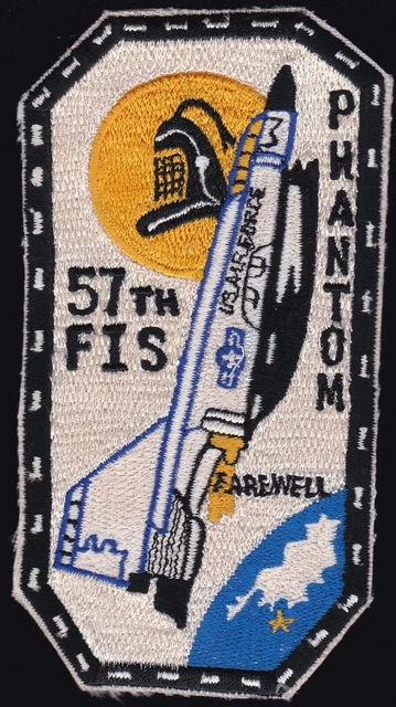 USAF 57th Fighter Interceptor Squadron F-4 Phantom Farewell Keflavik Patch A-3