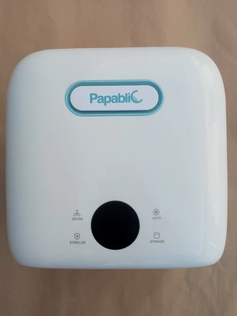 Papablic UV Sterilizer & Dryer Pro, Dual UV-C Lamps, Touchscreen Control