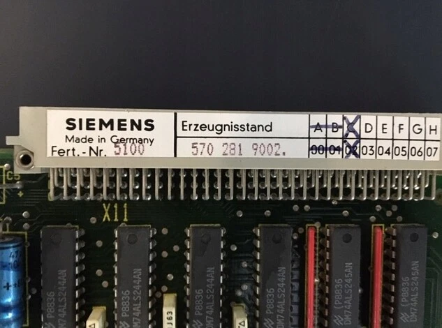 Siemens Sinumerik 570 281 9002.02 C 6Fx1128-1Bb00 /#Z Q01N 1942