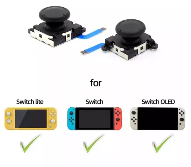 Manette 3D Gauche / Droite Pour Kit De Réparation Nintendo Switch Et Switch