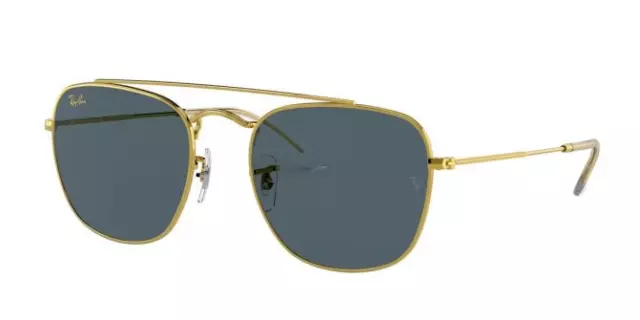 Ray-Ban Legend Gold Frame Dark Blue Lens Sunglasses RB3557 9196R5 51