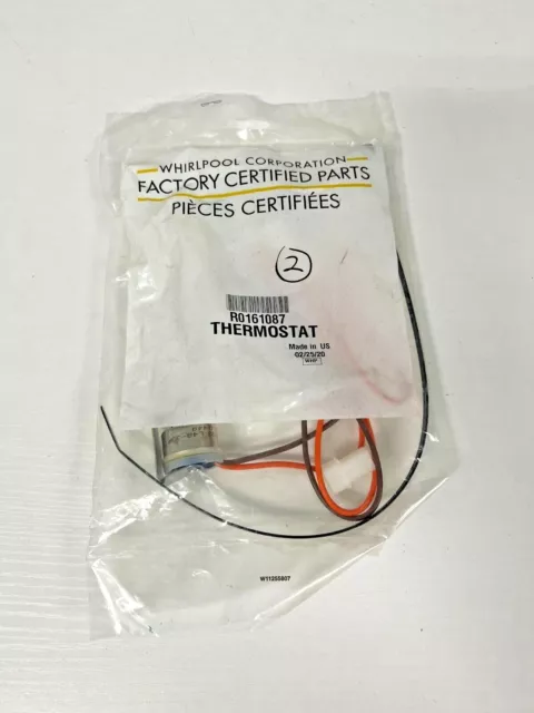 Genuine OEM Whirlpool Defrost Bi Metal Thermostat R0161087